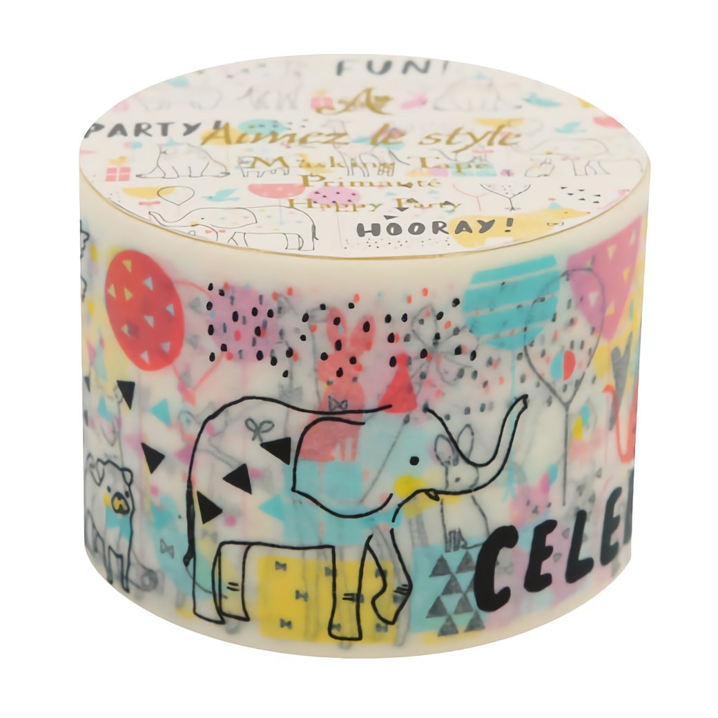 15点 エメルスタイル マステ プリマテ ワイド マスキングテープ Amazon | エメルスタイル マスキングテープ ワイド ハッピーパーティー